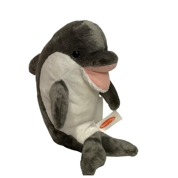 Melissa & Doug Skimmer Dolphin Plush Stuffed Animal Toy 11" - Picture 1 of 7
